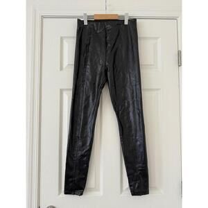 AFRM Black Leather Leggings medium